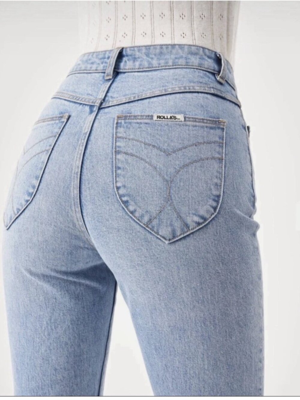 ROLLA'S Dusters High Rise Slim Light Wash